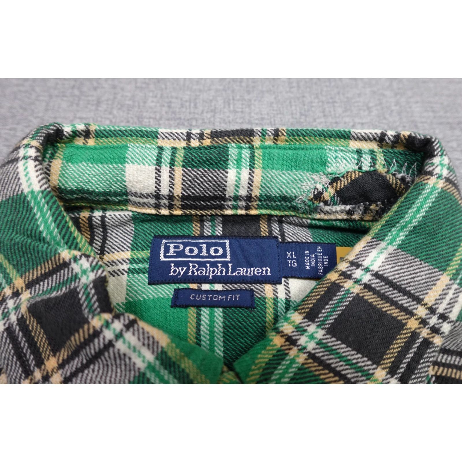 Polo Ralph Lauren Polo Ralph Lauren Button-Up Shirt Mens XL Green Plaid Twill Button-Down Shirt Size US XL / EU 56 / 4 - 2 Thumbnail