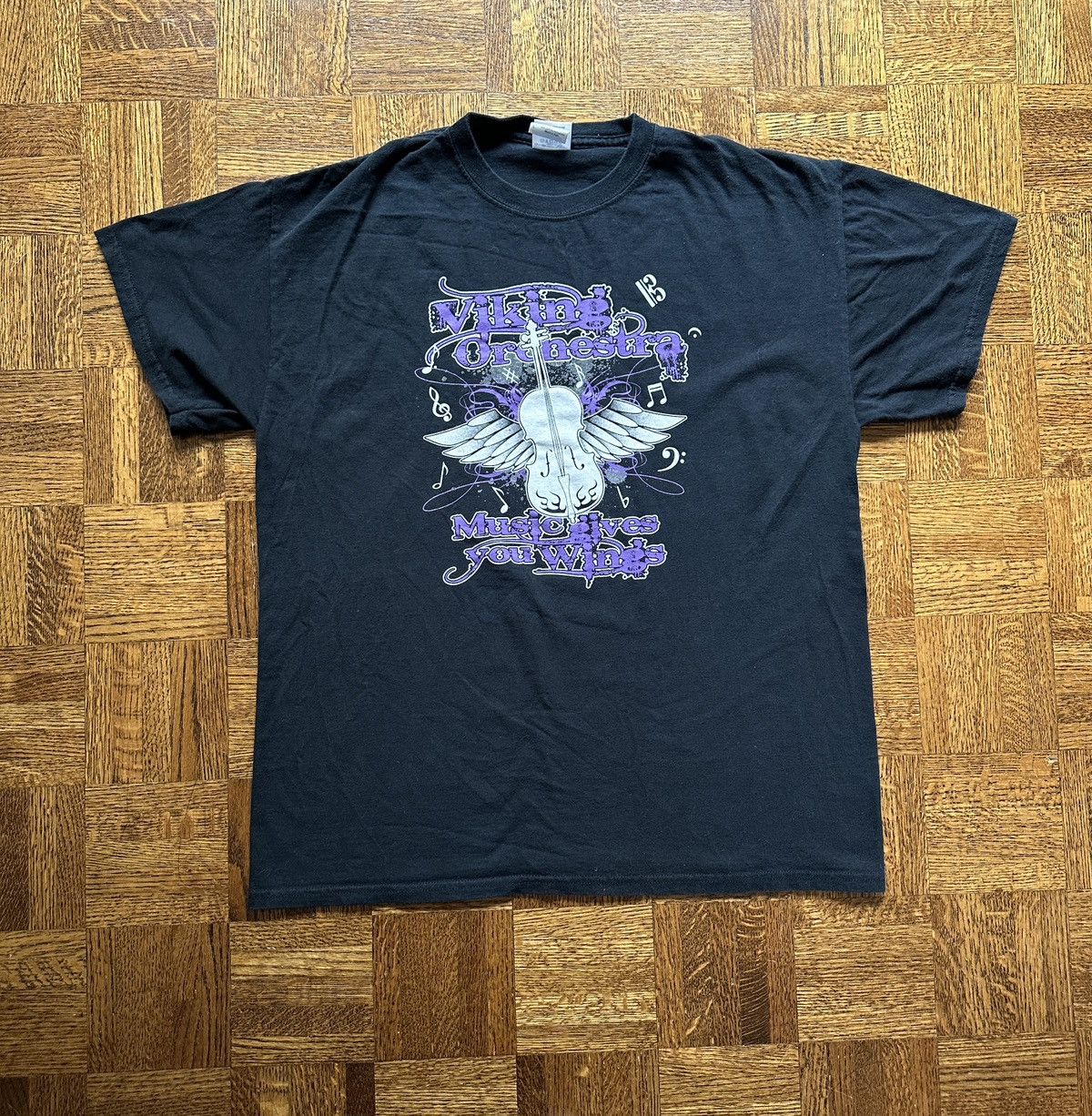 Vintage Vintage Y2K Viking Orchestra Graphic Tee Size US L / EU 52-54 / 3 - 1 Thumbnail