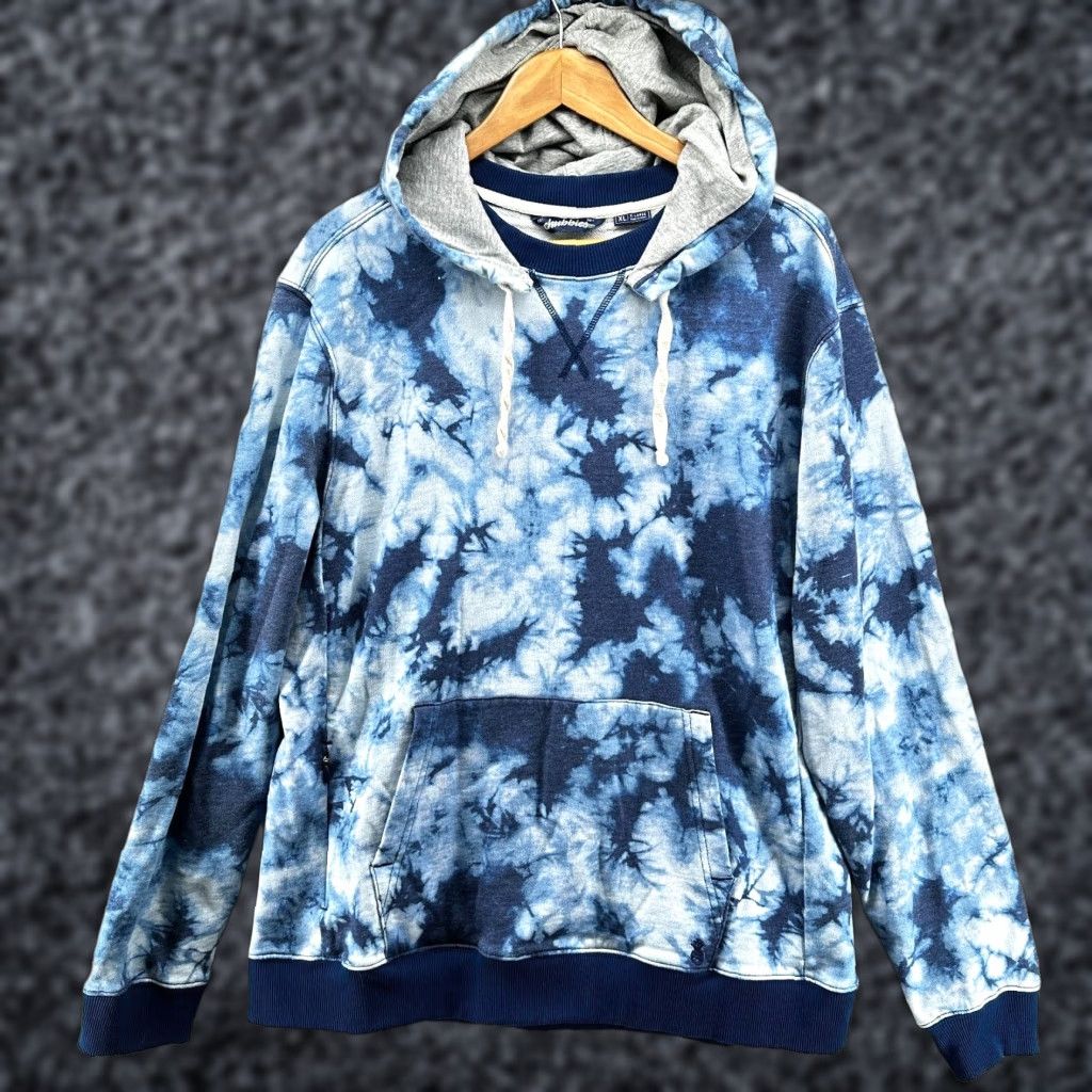 Chubbies Chubbies Hoodie Tie Dye Blue XL Men's The Far Out Long Sleeve Pullover Pockets Winter Size US XL / EU 56 / 4 - 1 Thumbnail