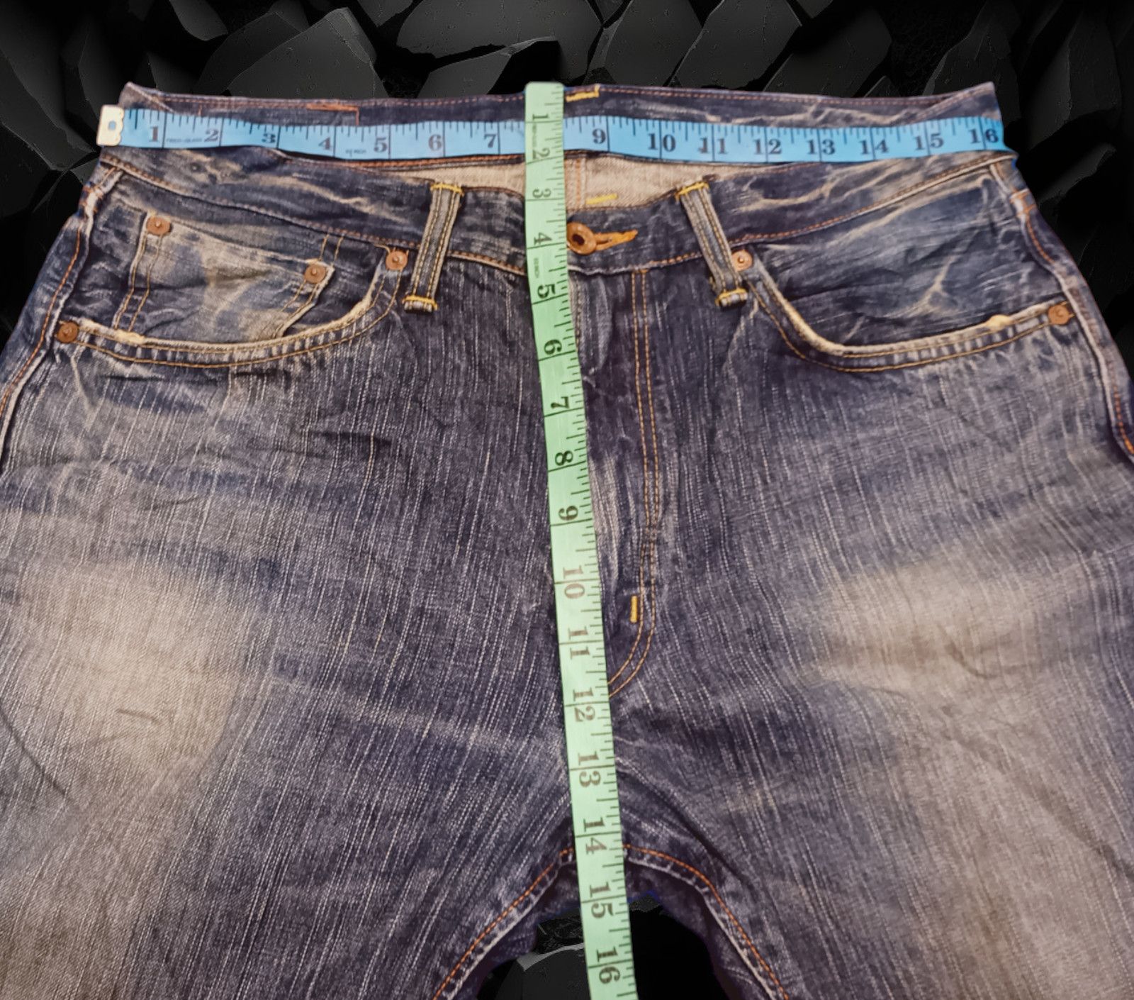 Edwin EDWIN 505zx selvedge Orentab and nice design. Size US 33 - 4 Thumbnail