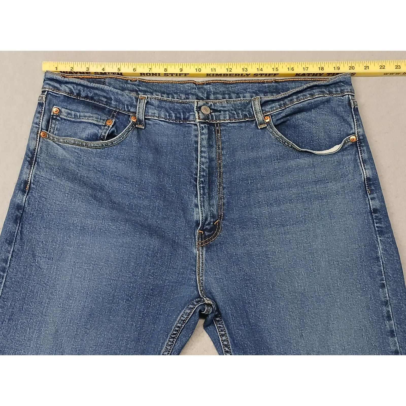 Levi's Levi's 505 (40x30) Men's Straight Leg Blue Denim Jeans Size US 40 / EU 56 - 3 Thumbnail