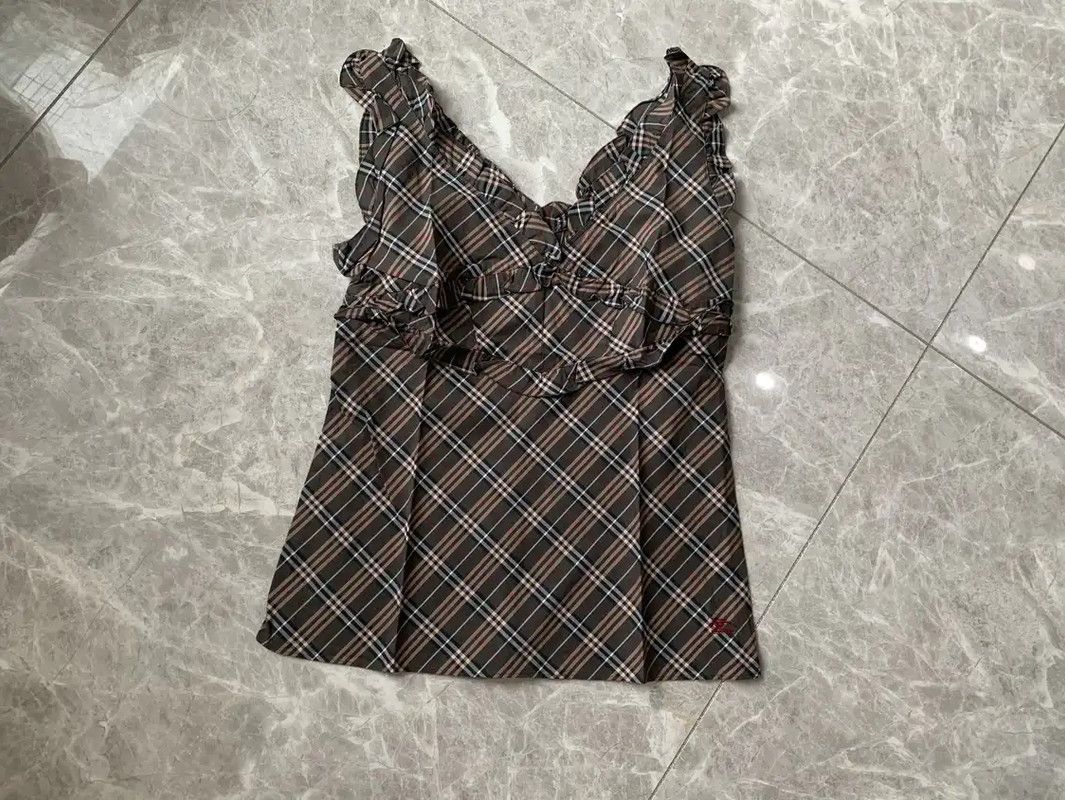 Burberry Burberry Color Block Cotton Check T-Shirt Size M / US 6-8 / IT 42-44 - 1 Thumbnail