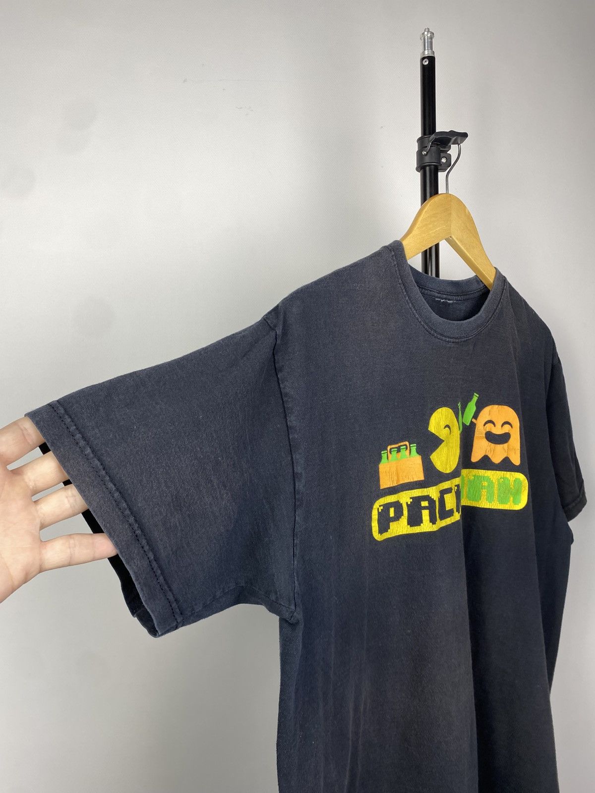 Japanese Brand × Vintage Vintage 90s HUMOR Pack man / Pac-man Sex porn T-shirt Size US L / EU 52-54 / 3 - 3 Thumbnail