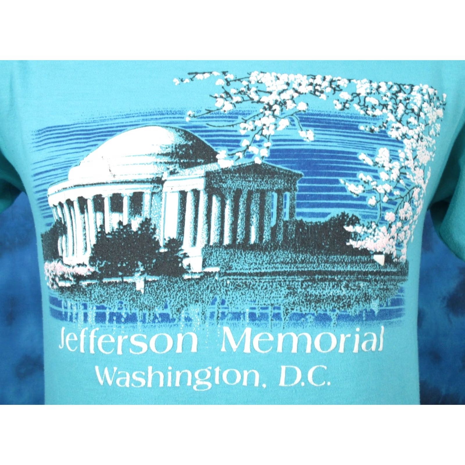 Hanes VINTAGE 80s JEFFERSON MEMORIAL WASHINGTON D.C. T-Shirt XS/SMALL Mens Size US XS / EU 42 / 0 - 2 Thumbnail