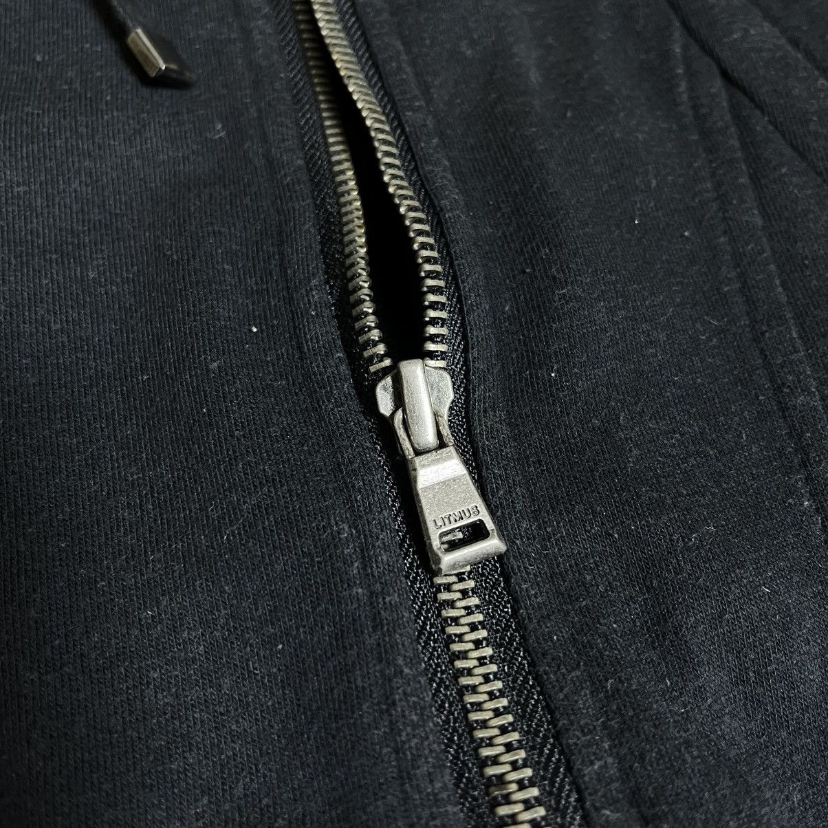 Le Grande Bleu (L.G.B.) Litmus Jeans Fur Trim Techwear Short Sleeve Hoodie Size US M / EU 48-50 / 2 - 8 Thumbnail