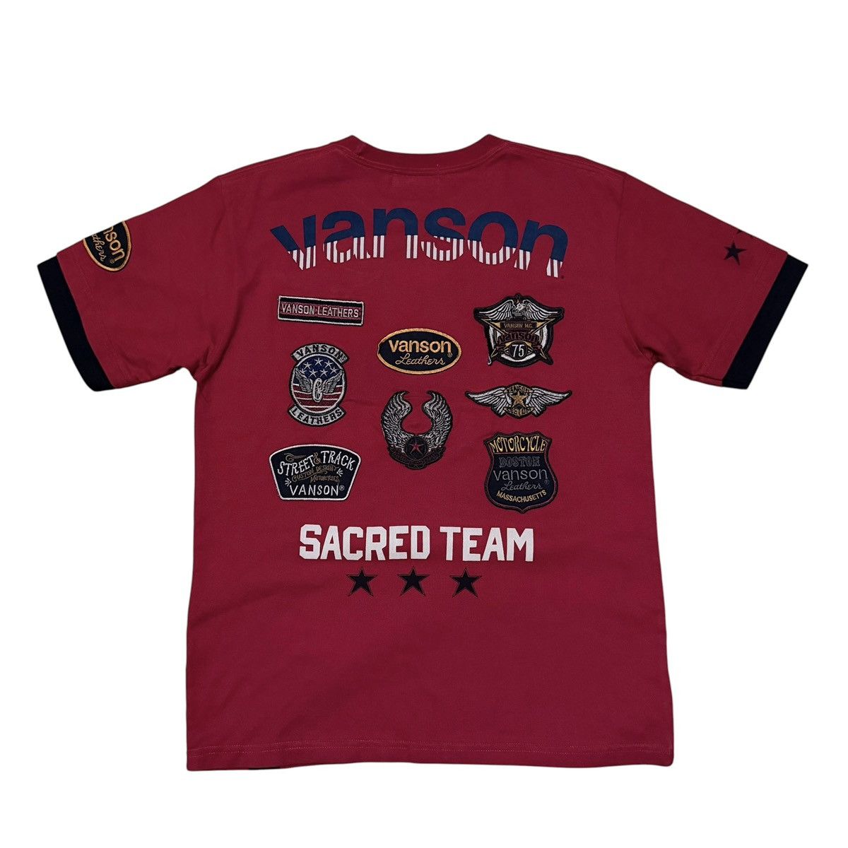 Vanson Leathers Vanson Leathers Full Patches T Shirt Size US M / EU 48-50 / 2 - 1 Thumbnail