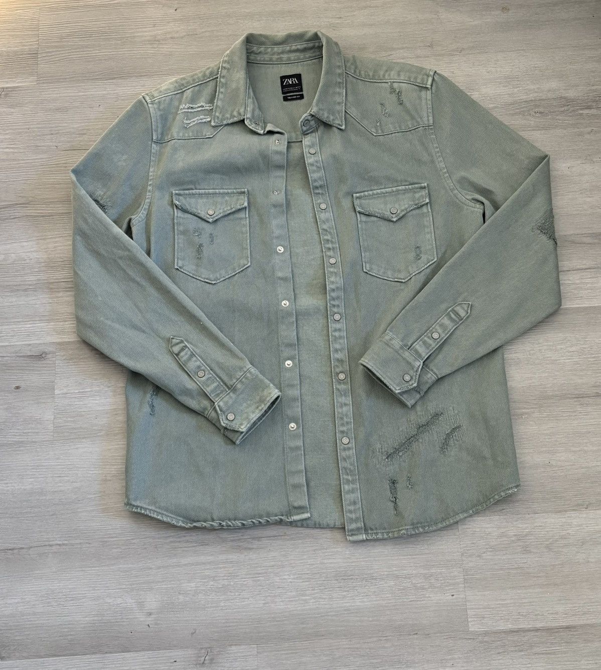 Zara Zara Denim Jacket Size US M / EU 48-50 / 2 - 1 Thumbnail
