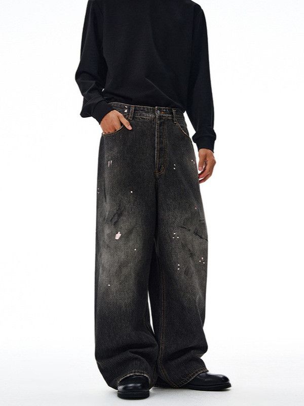 Japanese Brand American high street trendy distressed straight-leg jeans Size US 32 / EU 48 - 2 Thumbnail
