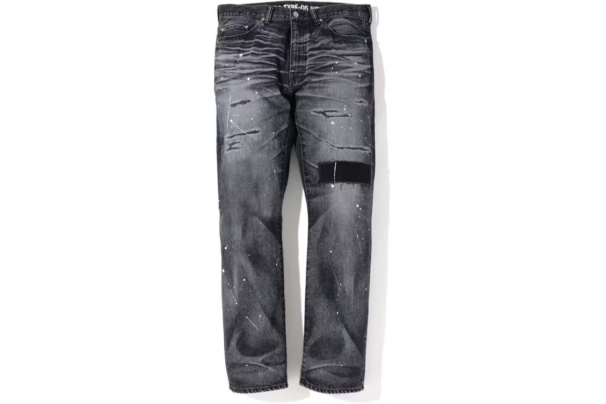 Bape Bape - F/W 19’ - 2008 Type-05 Damaged Denim Pants Size US 34 / EU 50 - 18 Thumbnail