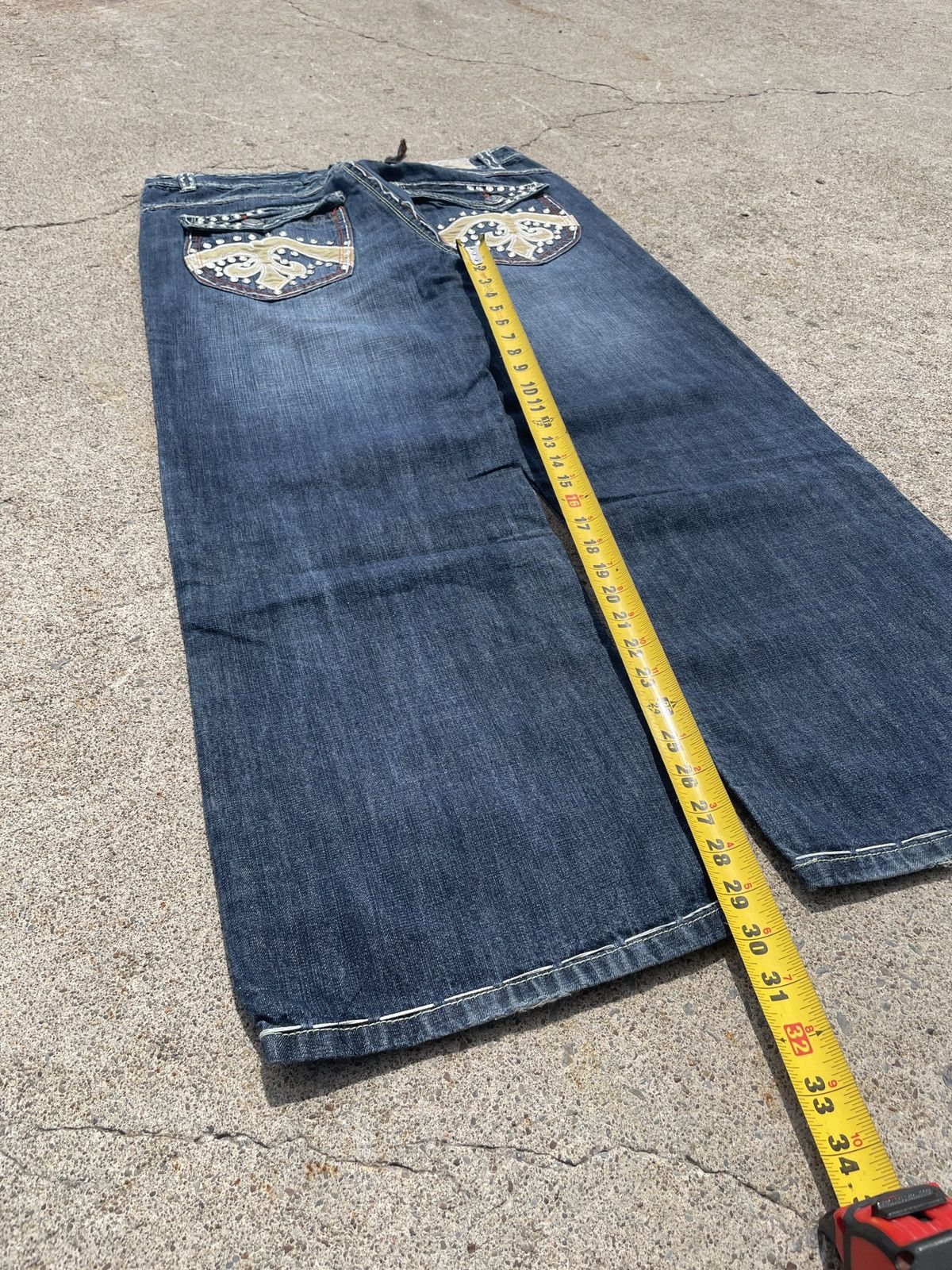 Other Riflessie Embroidered y2k Baggy Denim Size US 36 / EU 52 - 10 Thumbnail
