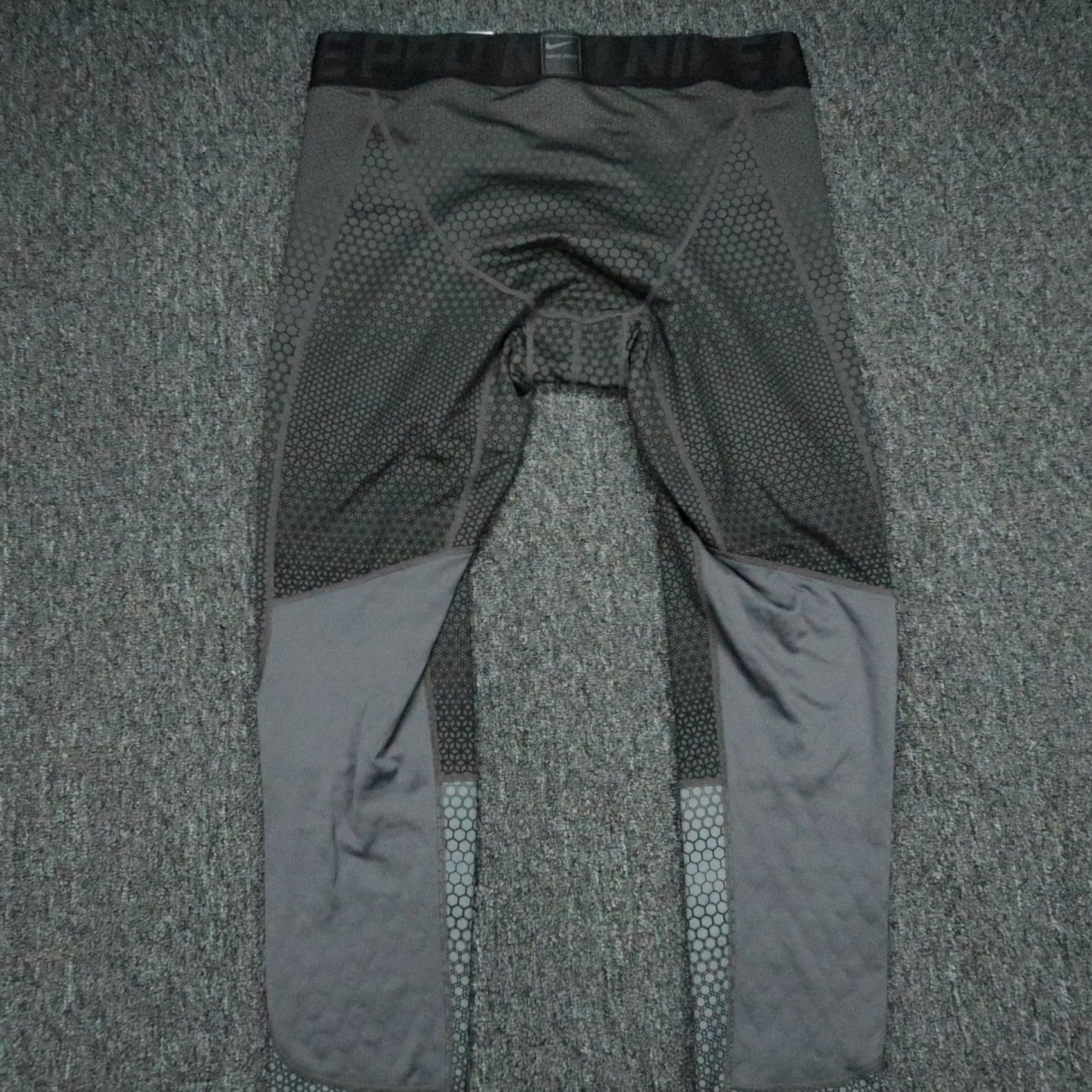 Nike Nike Pants Men 2XL Gray Performance Athletic Pro Hyperwarm Compression Track Pants Size US 39 - 6 Thumbnail