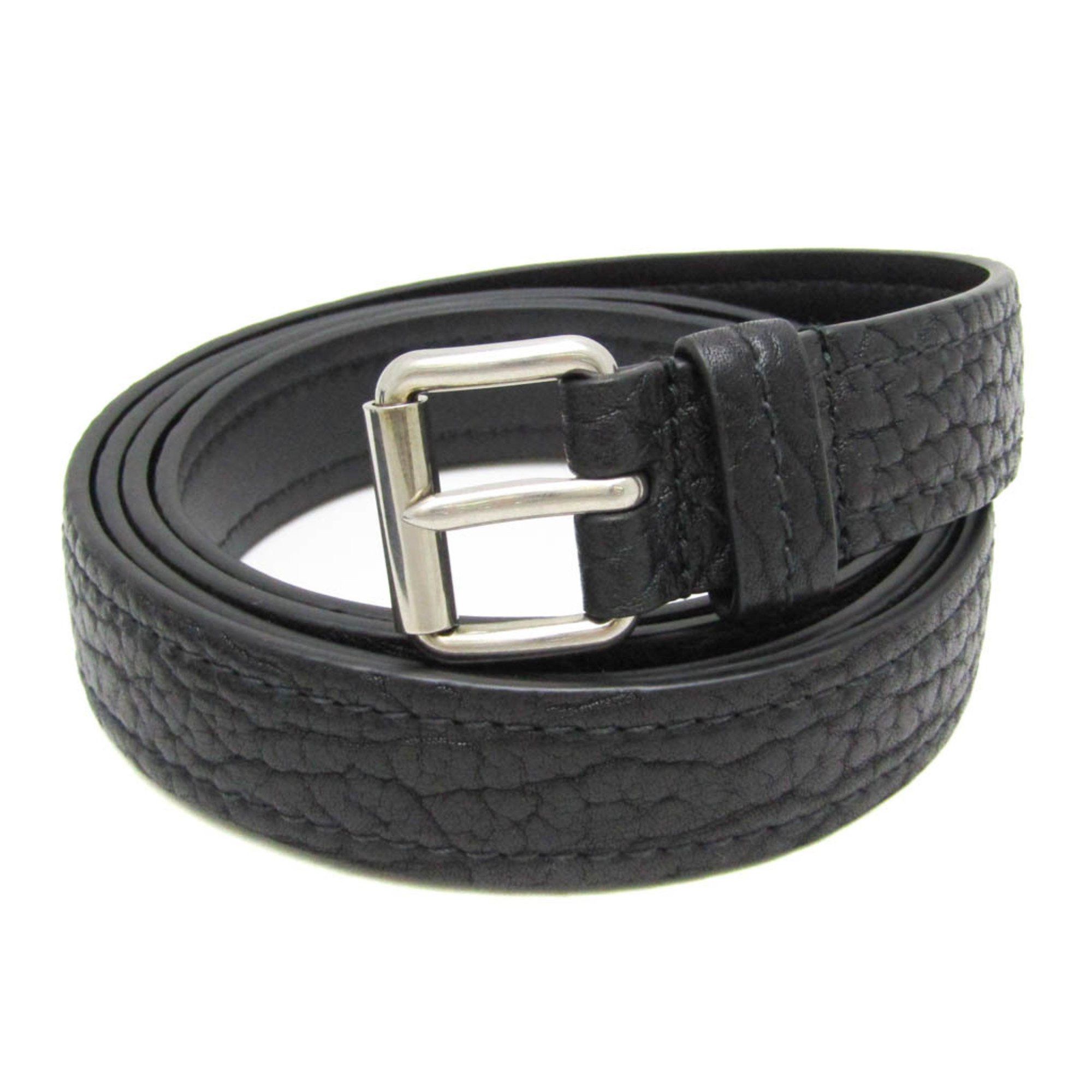 Prada Prada CINTURE 2CS106 Men's Leather Standard Belt Black 105 Size ONE SIZE - 1 Thumbnail