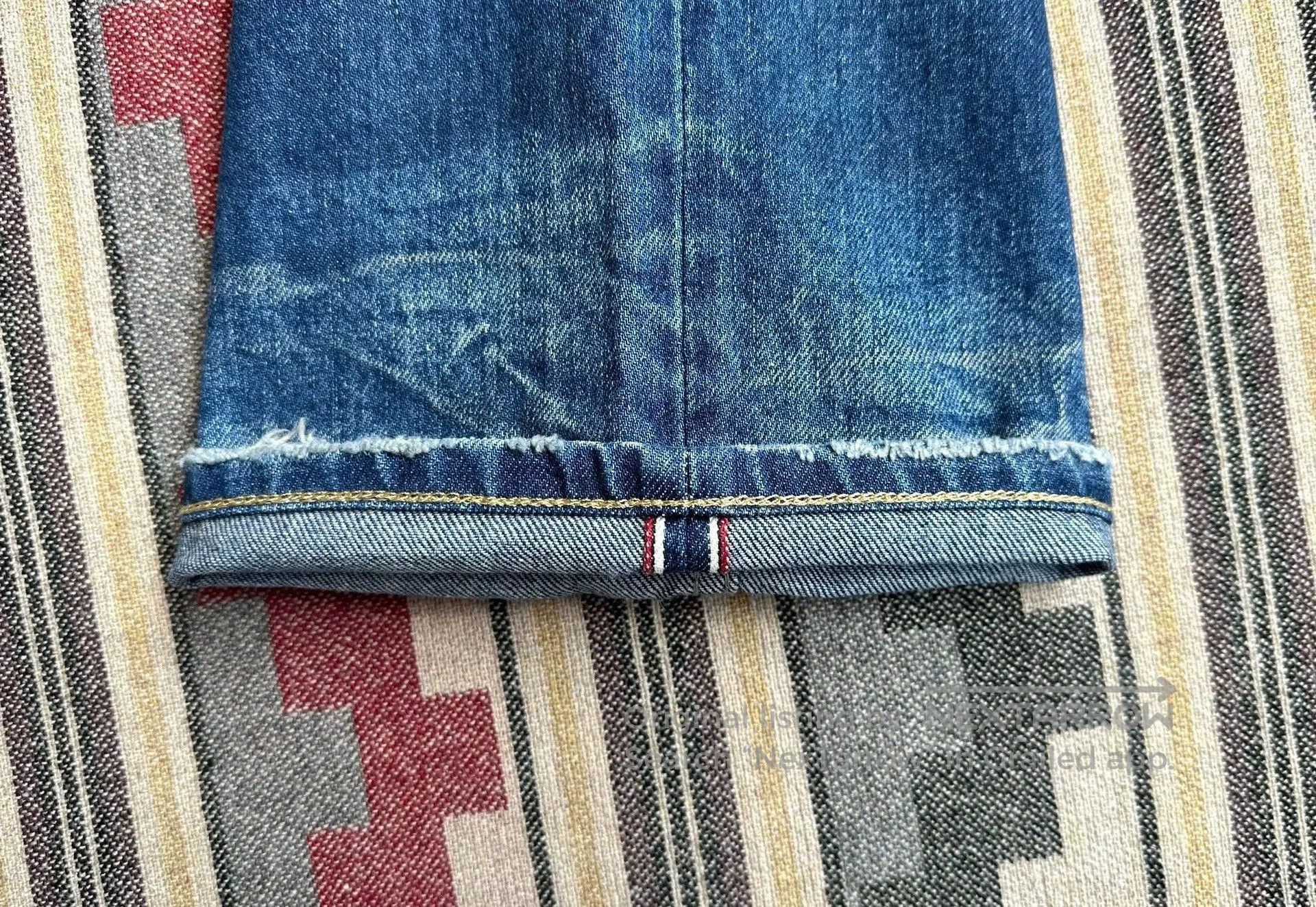 DENHAM Blue Denim Straight-Leg Jeans. Size US 30 / EU 46 - 9 Thumbnail