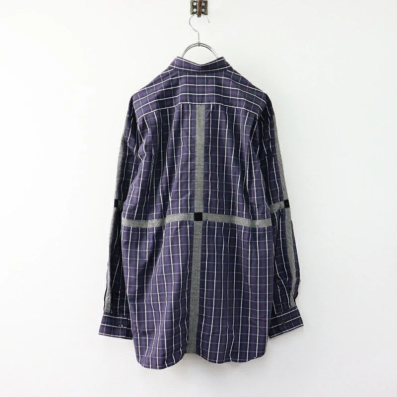 Comme des Garcons SHIRT Shirt Checked Long Sleeve Button Up Cotton Navy Size US S / EU 44-46 / 1 - 2 Thumbnail