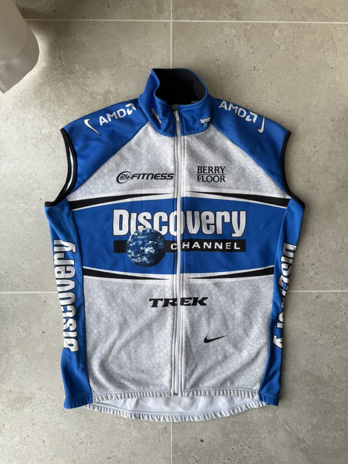 Nike 2006 DISCOVERY CHANNEL CYCLING Nike VEST Size US XXL / EU 58 / 5 - 1 Thumbnail