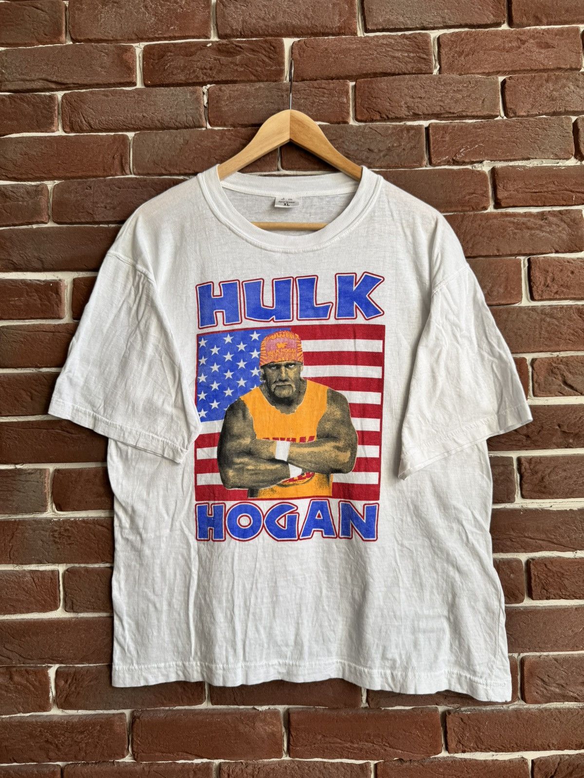 Hulk Hogan Rules WWE WWF Vintage 90s Rare Wrestling T Shirt
