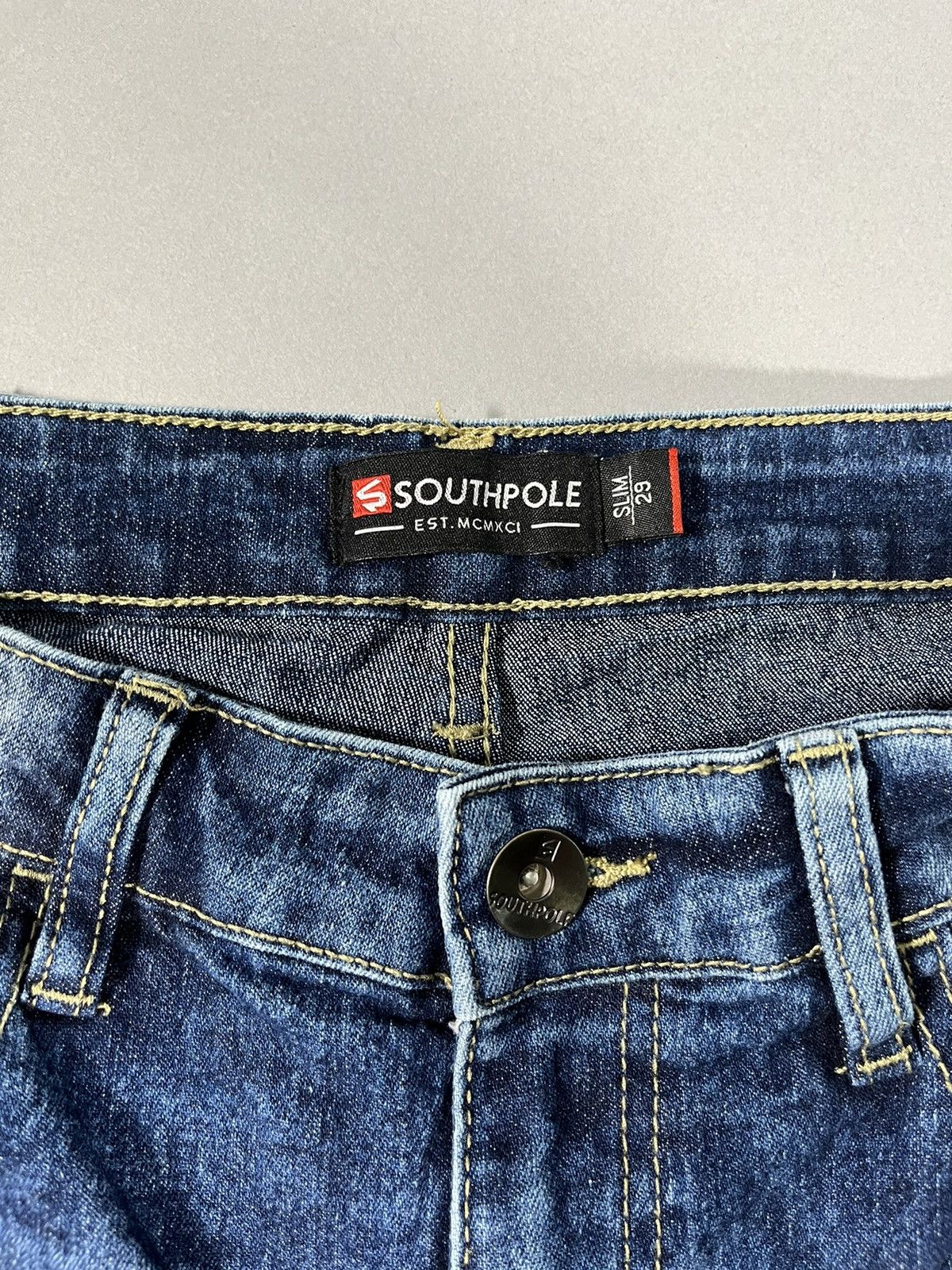 Southpole Crazy Faded Southpole Jorts Shorts Size US 29 - 2 Thumbnail