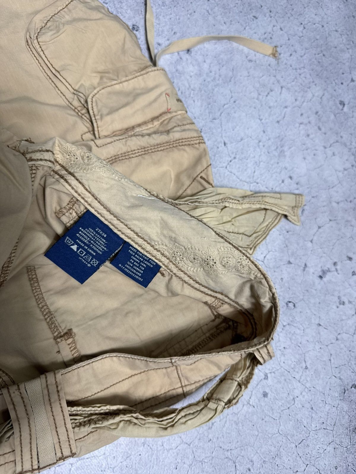 Polo Ralph Lauren × Ralph Lauren × Vintage Polo Ralph Lauren Jeans Company Vintage Bondage Cargo Pants Size US 28 / EU 44 - 8 Thumbnail