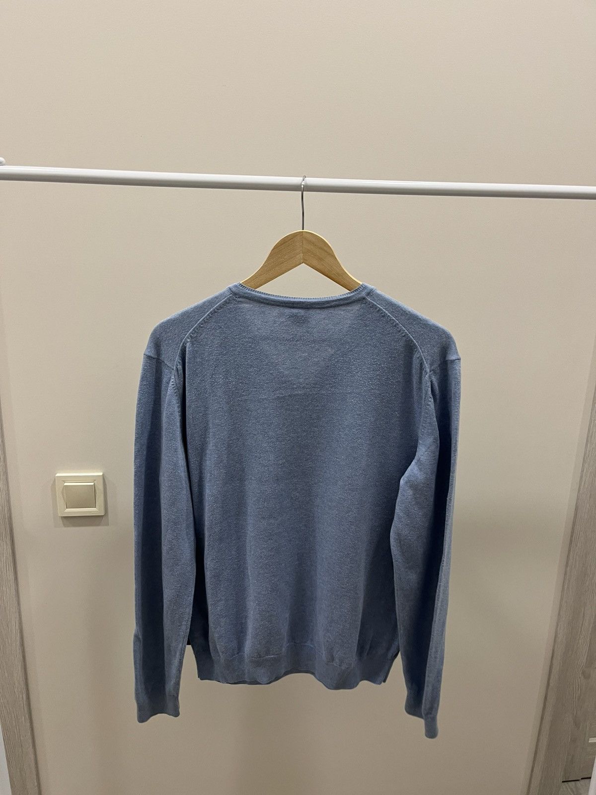 Hugo Boss Vintage 90s Hugo Boss Sweater Classic Blue Light Casual Size US M / EU 48-50 / 2 - 3 Thumbnail