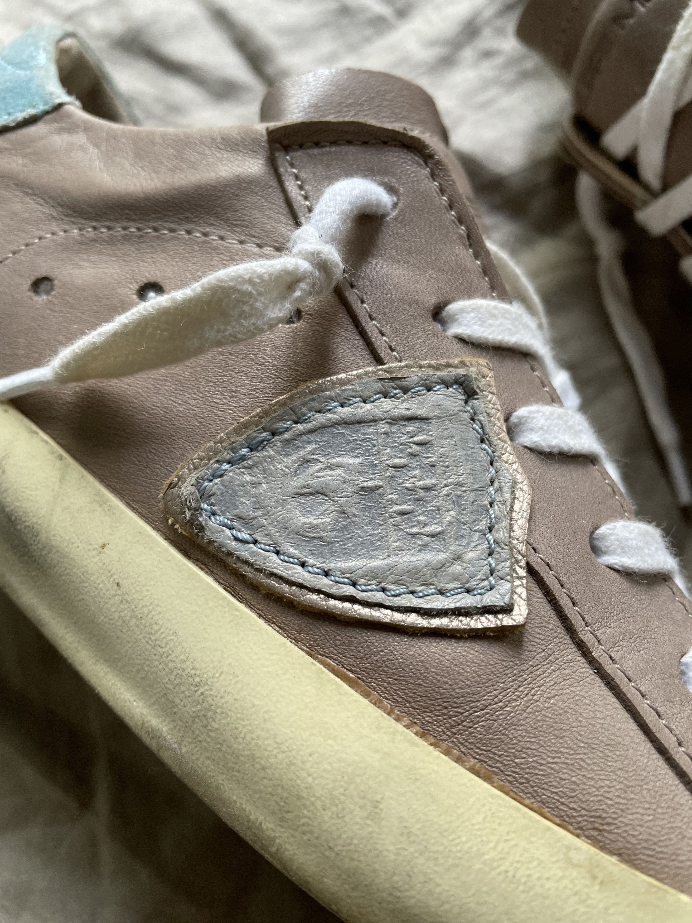 Philippe Model Philippe Model Golden Goose Style Leather Sneakers 7831AC Size US 7 / IT 37 - 3 Thumbnail