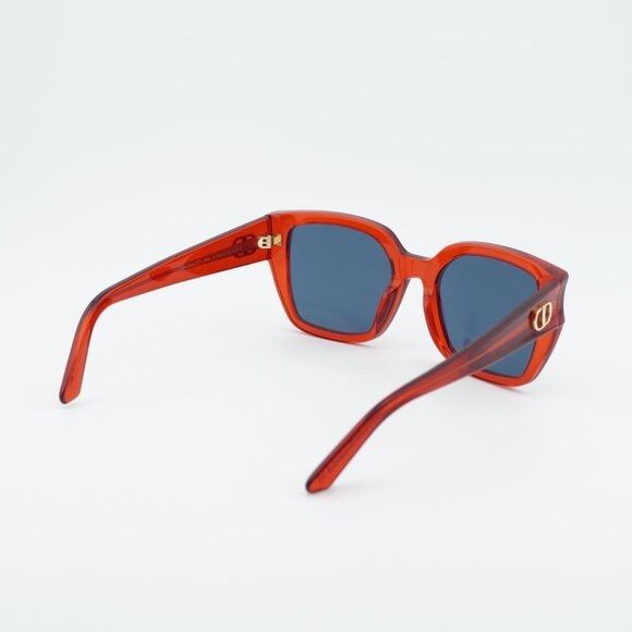 Dior Dior DIORGLOW S1I 35B0 Sunglasses Red Square Frame Size ONE SIZE - 4 Thumbnail