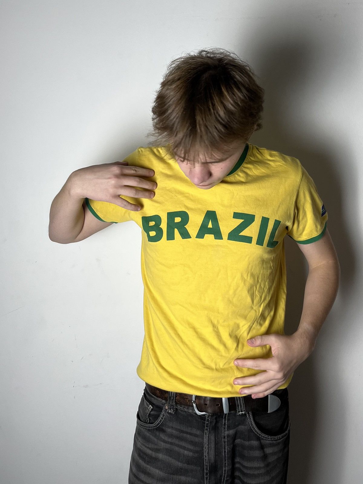 Hysteric Glamour 🔥00’S HYSTERIC GLAMOUR VIBE BRAZIL T SHIRT TEE NIKE TYPE Size US M / EU 48-50 / 2 - 1 Thumbnail