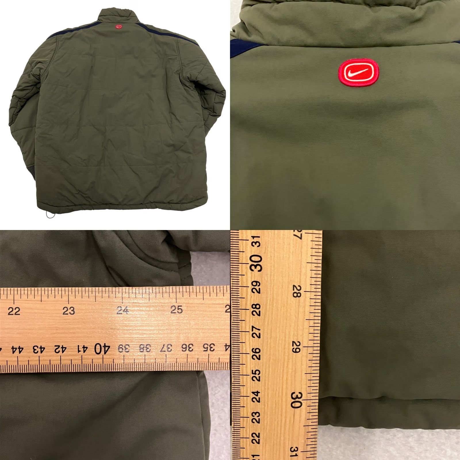 Nike VINTAGE Nike Athletic Puffer Jacket Mens XL Khaki Green Quilted Full Zip Vintage Size US XL / EU 56 / 4 - 8 Thumbnail