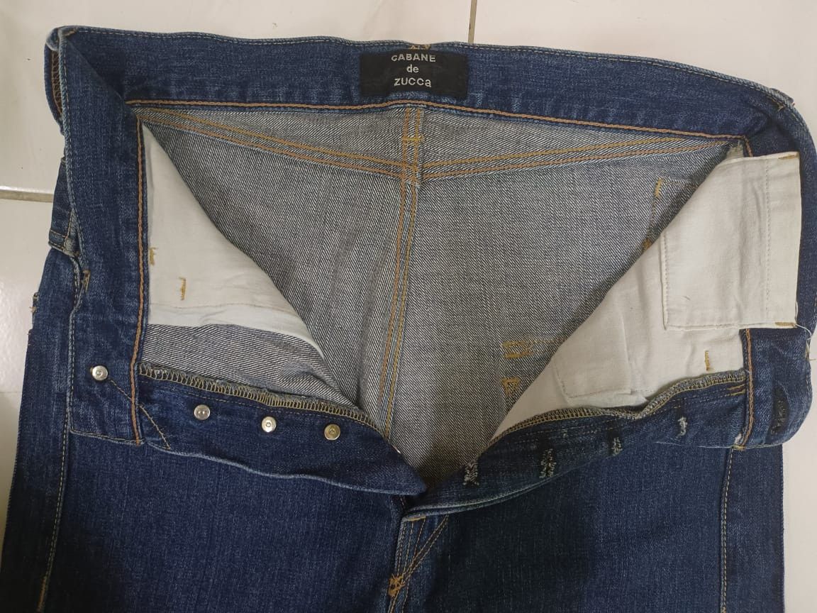 CABANE de ZUCCa Cabane De Zucca Buckle Back Selvedge Jeans Size US 31 - 15 Thumbnail