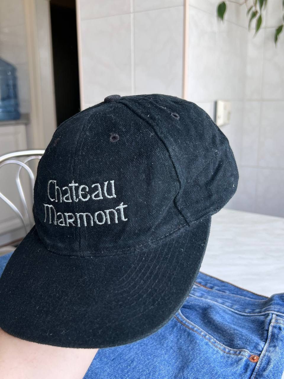 Vintage 90s Chateau Marmont Vintage USA Hotel LA Cap Hat Black 1990s Size ONE SIZE - 2 Thumbnail