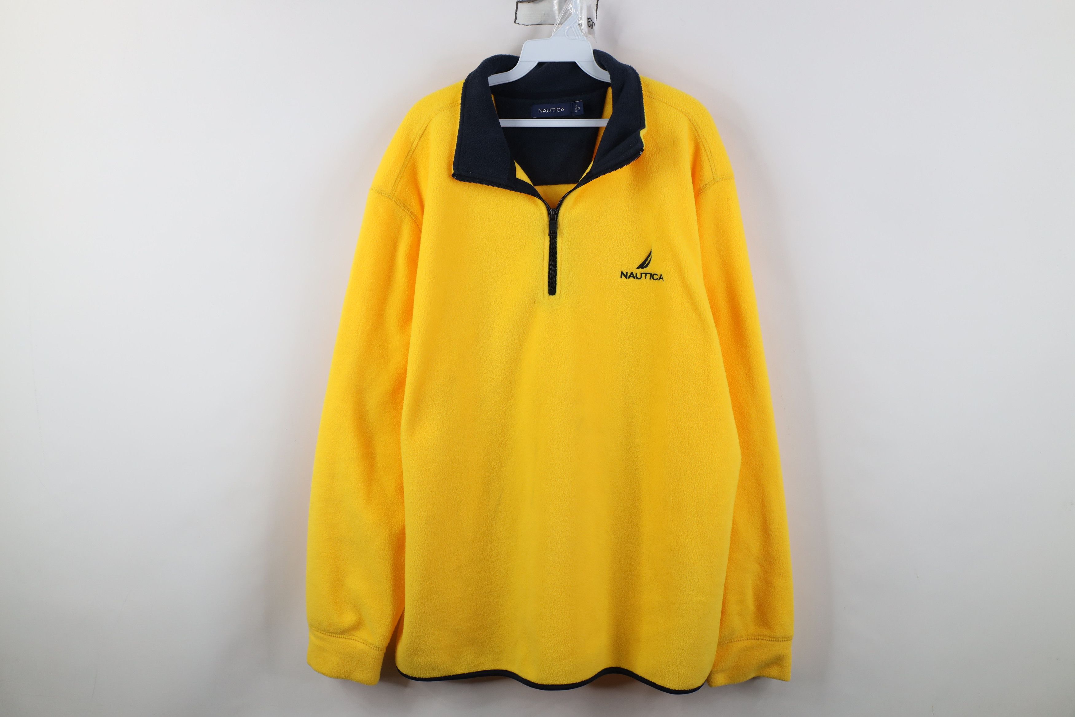 Nautica Vintage 90s Y2K Nautica 1/4 Half Zip Fleece Pullover Sweater Size US XXL / EU 58 / 5 - 1 Thumbnail
