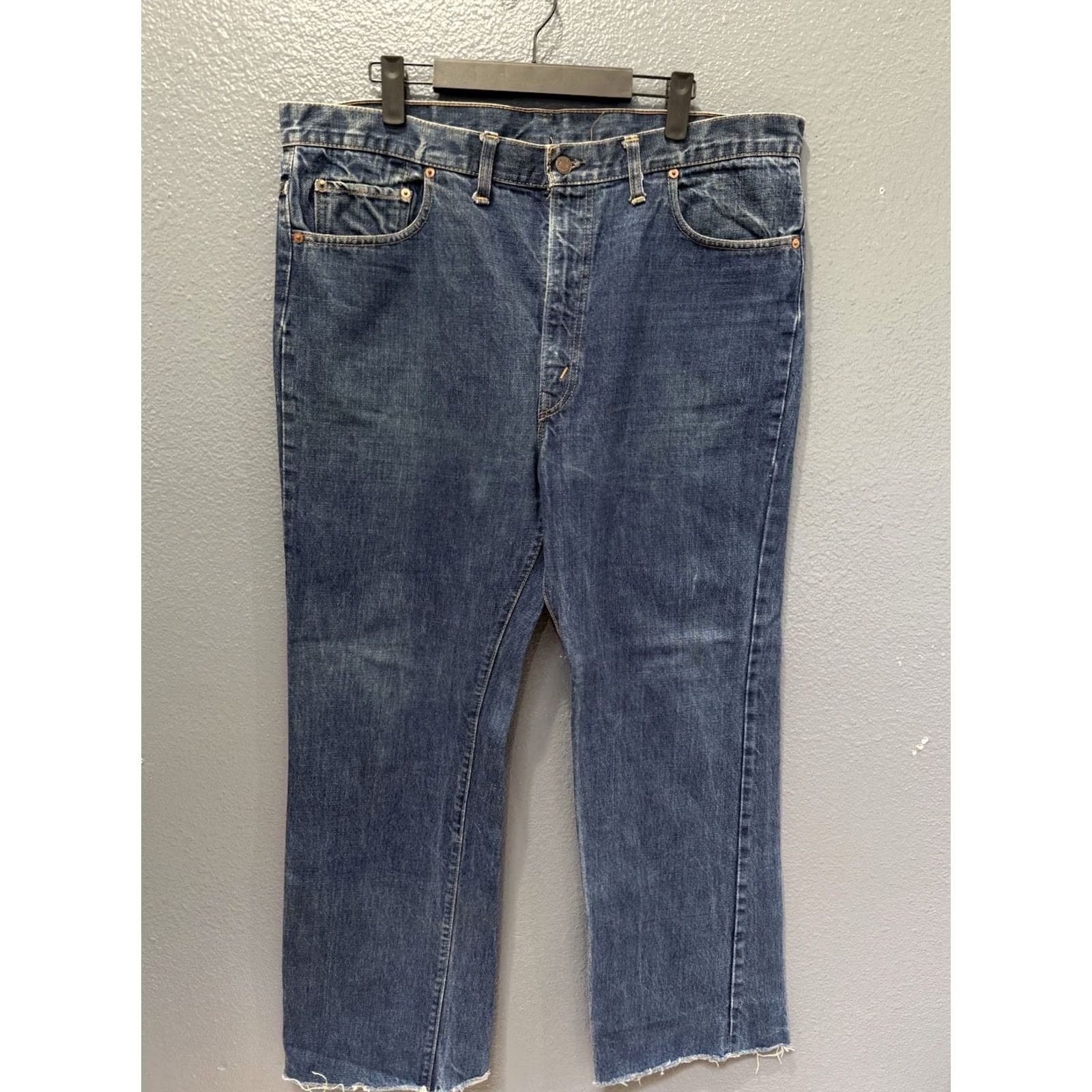 Denime VINTAGE Levi’s 517 Single Stitch Big E Dark Wash Denim Jeans Shirt? Size US 38 / EU 54 - 5 Thumbnail