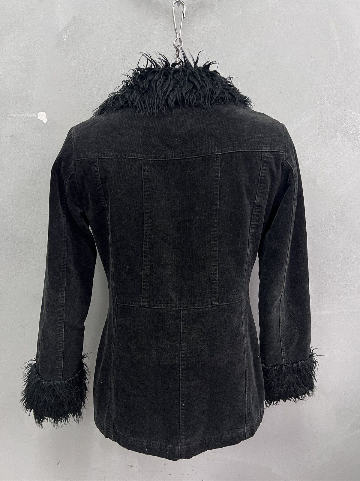 If Six Was Nine Canvas bomber jacket gothic fur collar opium if six was nine Size US S / EU 44-46 / 1 - 7 Thumbnail