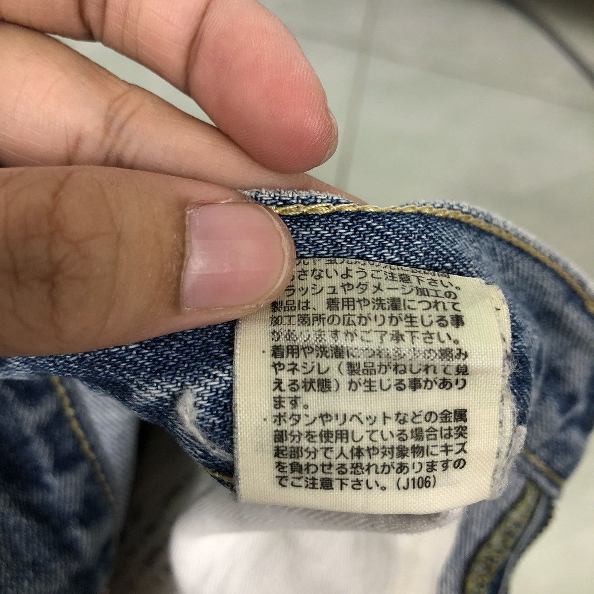 Japanese Brand 🔥VINTAGE RODEO CROWNS DISTRESSED JEANS PUNK DESIGN Size US 35 - 18 Thumbnail