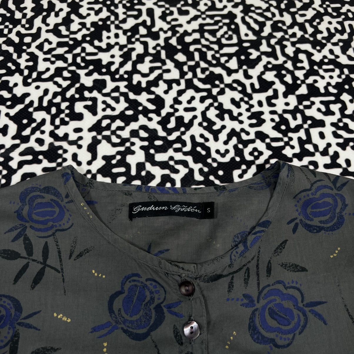 Gudrun Sjoden Gudrun Sjoden Floral Monogram Retro Shirt Casual Style Size M / US 6-8 / IT 42-44 - 11 Thumbnail