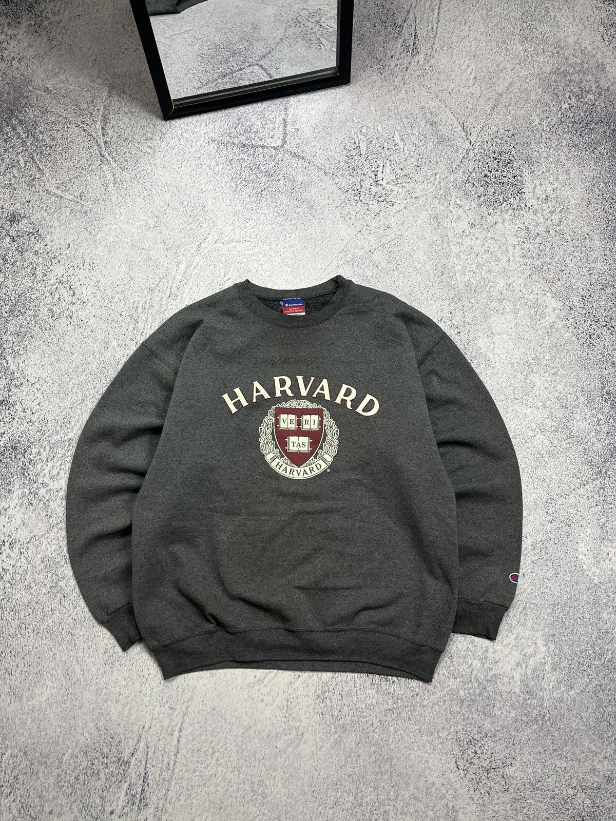 Champion × Vintage Harvard University Champion Vintage 90’s Boxy Sweatshirt Size US L / EU 52-54 / 3 - 1 Thumbnail