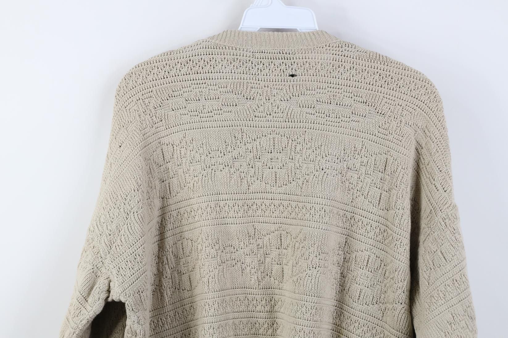 Vintage Vintage 90s Streetwear Cotton Geometric Knit Sweater USA Size US M / EU 48-50 / 2 - 11 Thumbnail