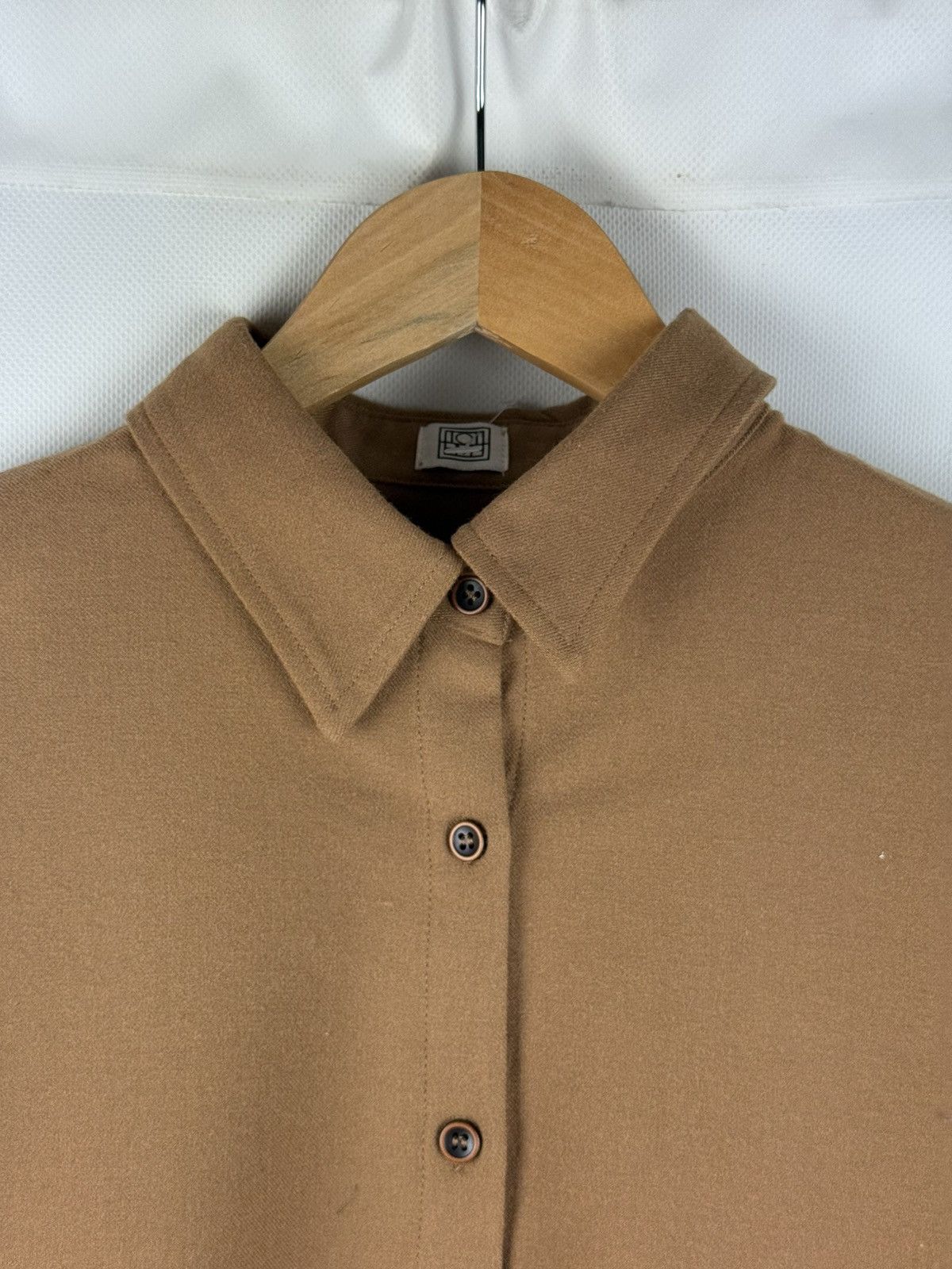 Toteme Toteme Novale Ladies Long Sleeve Wool Button Up Shirt Size S / US 4 / IT 40 - 8 Thumbnail