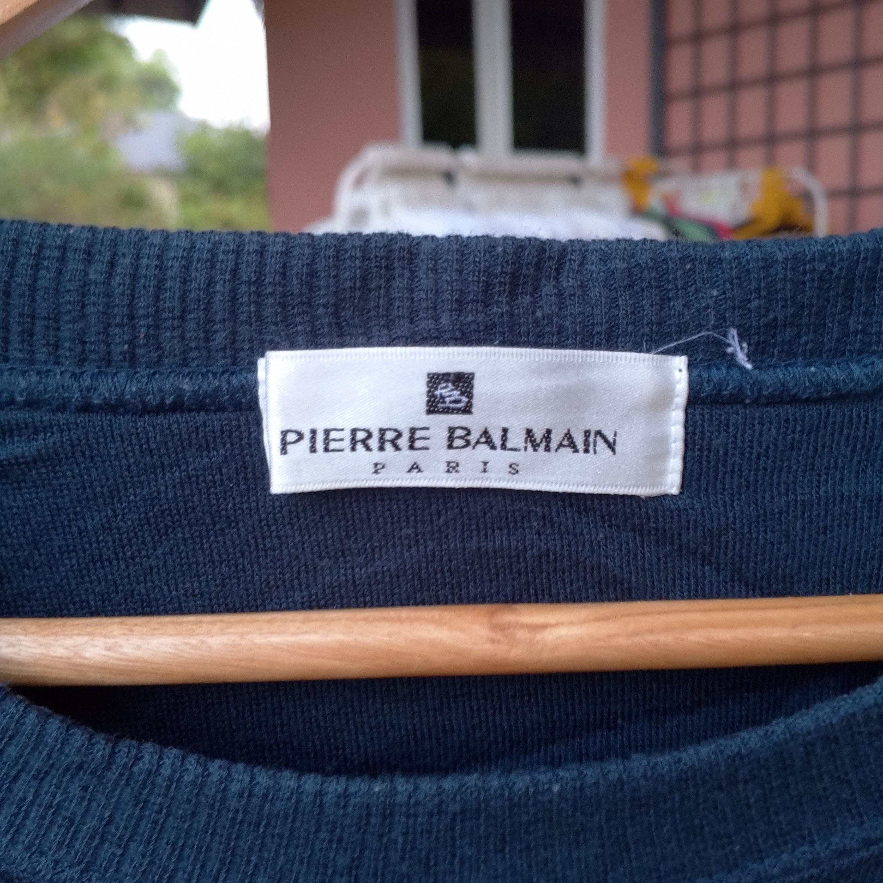 Pierre Balmain Vintage Pierre Balmain Embroidery Logo Sweatshirt Size US XL / EU 56 / 4 - 4 Thumbnail