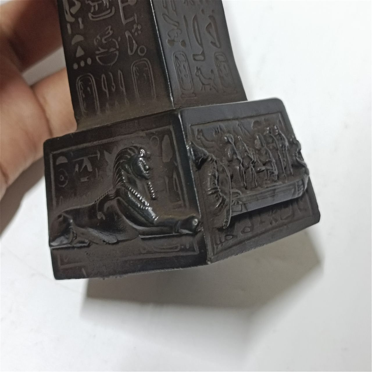 Other Egyptian obelisk with hieroglyphs—pharaonic decor Size ONE SIZE - 2 Thumbnail