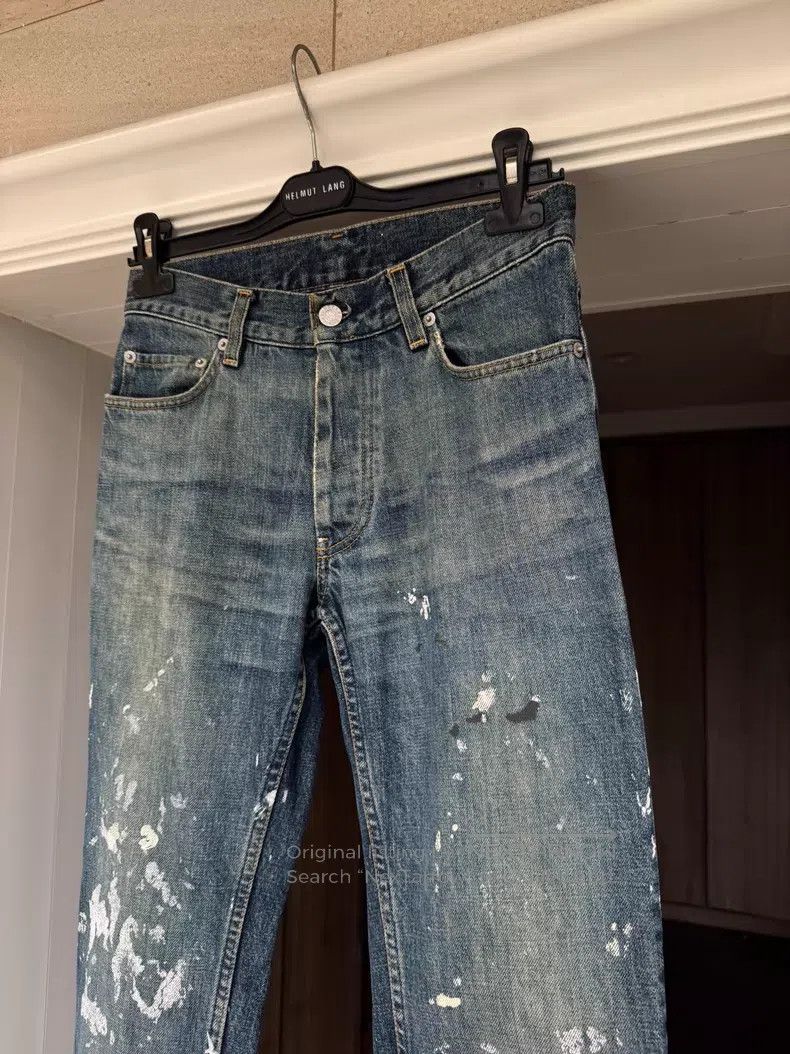 Helmut Lang Helmut Lang Splatter Denim Pants Size US 28 / EU 44 - 3 Thumbnail