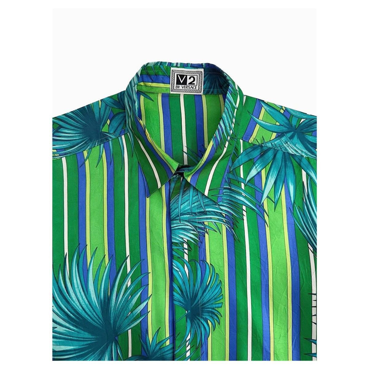 Versace Versace V2 Silk Jungel Print Shirt Size US M / EU 48-50 / 2 - 2 Thumbnail