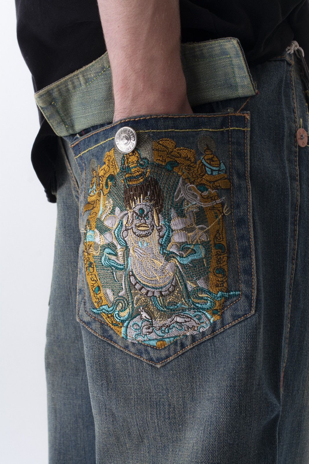 True Religion × Vintage 1New True Religion Jeans Denim faded pants y2k hype Size US 38 / EU 54 - 9 Thumbnail