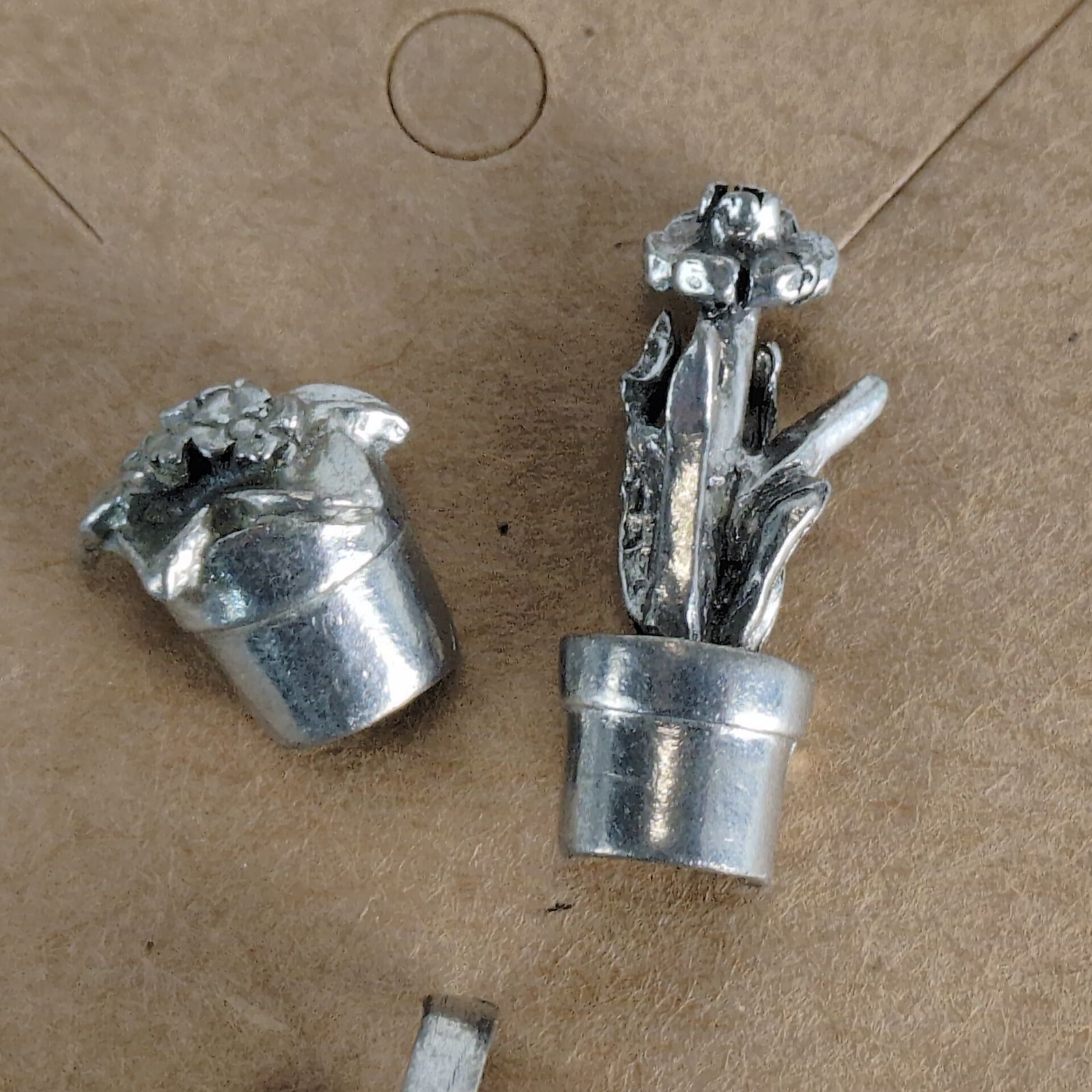 Vintage Set 3 Jim Clift Pewter Garden Lapel Tack Pins, Vintage 90s Size ONE SIZE - 4 Thumbnail