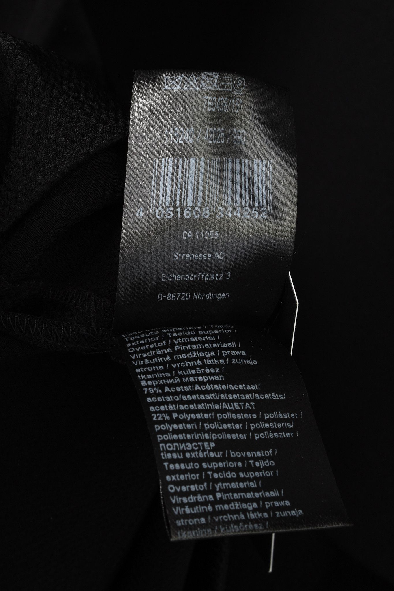 STRENESSE Strenesse Black Crepe and Satin Layered Shift Dress Size XL / US 12-14 / IT 48-50 - 9 Thumbnail