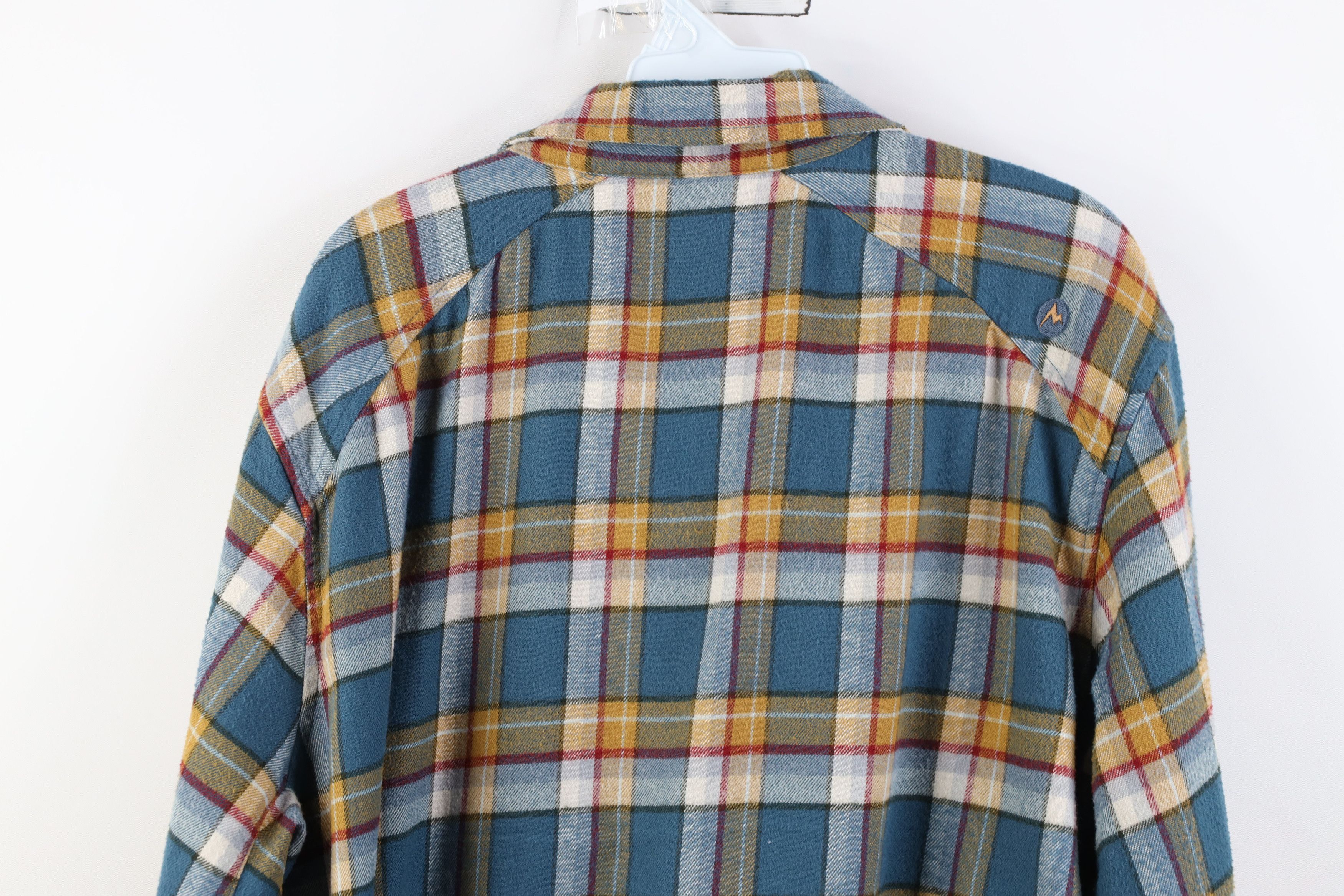 Marmot Marmot Button Collared Flannel Shirt Plaid Hiking Trekking Size US XL / EU 56 / 4 - 14 Thumbnail