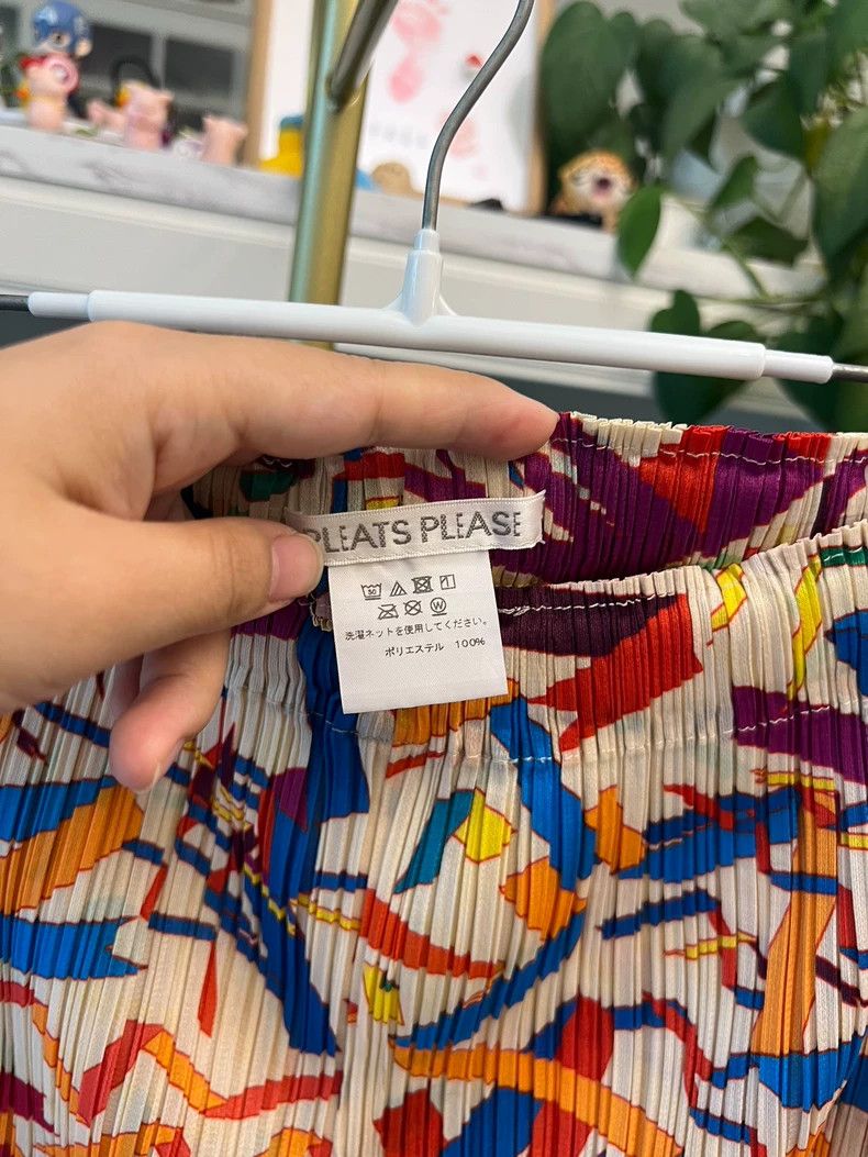 Issey Miyake Issey Miyake size:2 Yellow straight-leg pants and colorful Size 31" - 3 Thumbnail