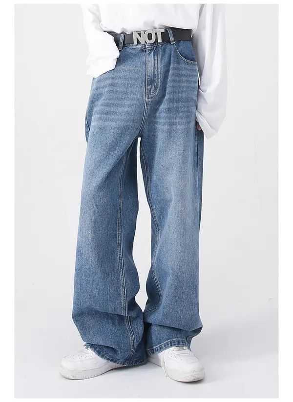 Japanese Brand Japanese retro loose loose straight denim trousers Size US 34 / EU 50 - 7 Thumbnail