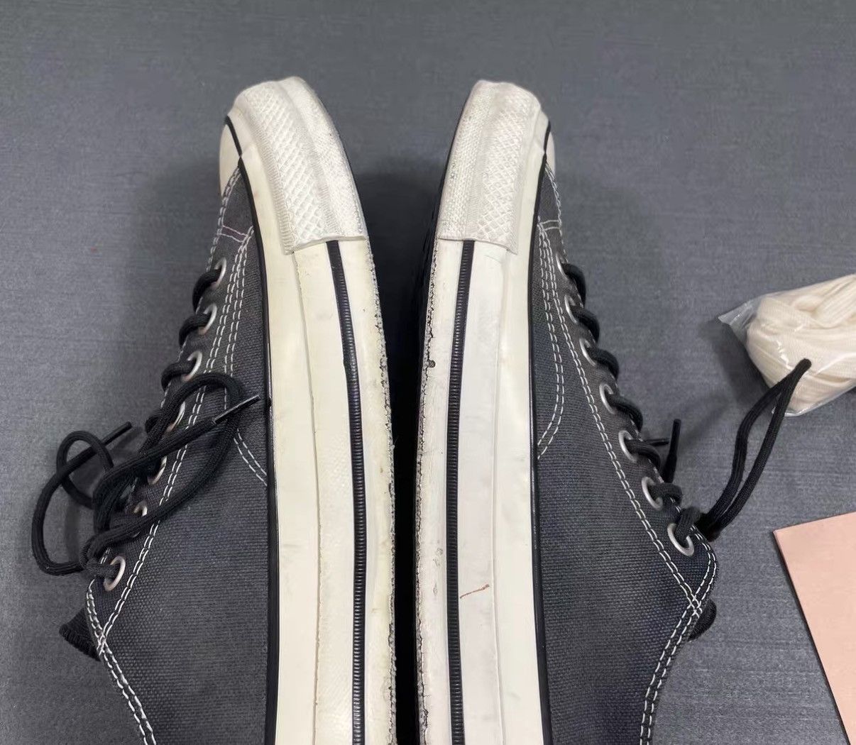 Converse Converse Addict Chuck Taylor Ox 1970s Black Canvas Shoes J16 Size US 9 / EU 42 - 6 Thumbnail