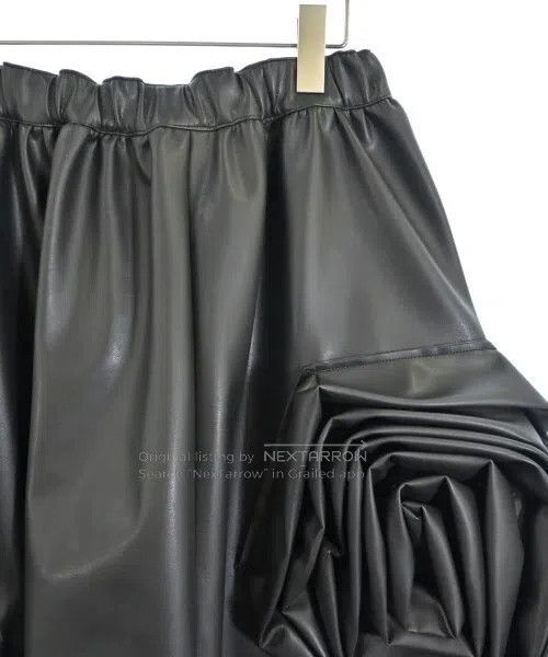 Comme des Garcons Comme des Garcons size XS Black vintage leather rose patte Size 22" - 6 Thumbnail