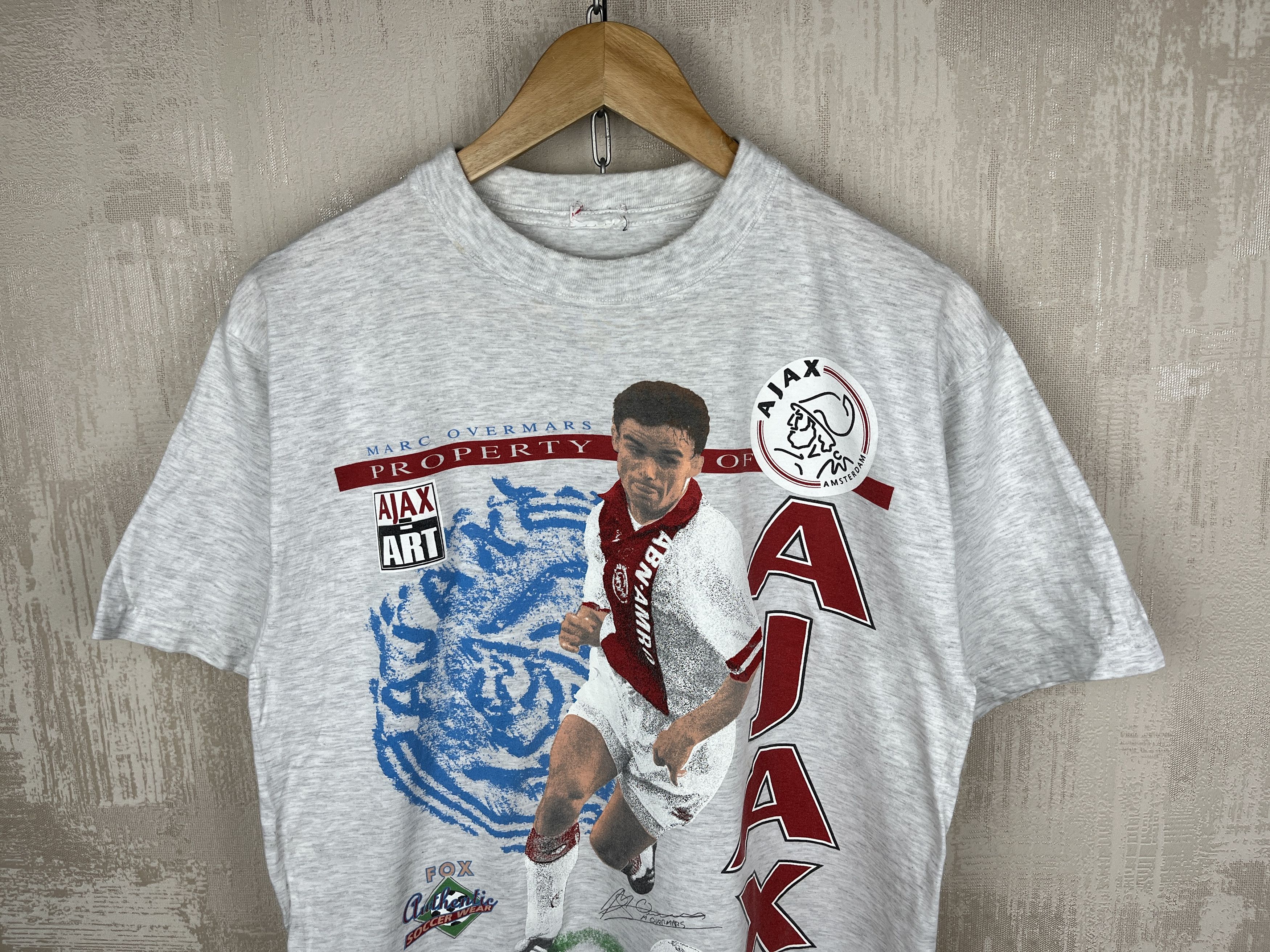 Vintage 90's AJAX Amsterdam Marc Overmars Fox Athletic Vintage Size US M / EU 48-50 / 2 - 3 Thumbnail